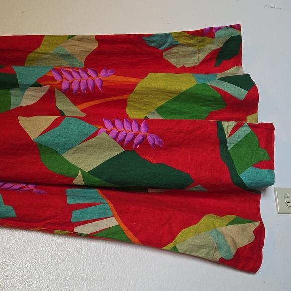 Farm Rio Heliconia linen pants - Picture 4 of 13